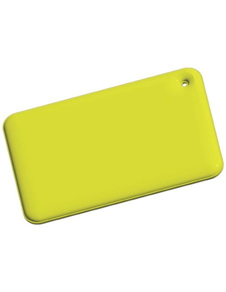 Gancio catarifrangente piccolo rettangolare in PVC con catenella RFX™