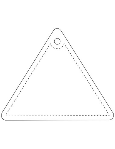 Gancio catarifrangente triangolare in PVC con catenella RFX™