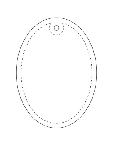 Gancio catarifrangente ovale in PVC con catenella RFX™