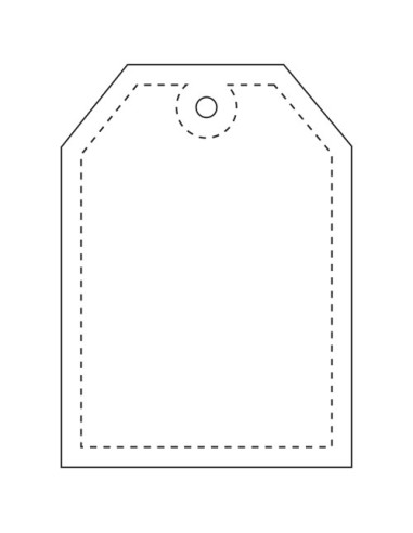 Gancio catarifrangente per etichetta in PVC con catenella RFX™ 