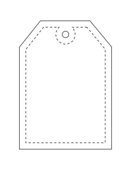 Gancio catarifrangente per etichetta in PVC con catenella RFX™ 