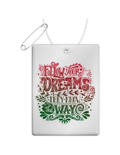 Gancio rettangolare catarifrangente in PVC grande con catenella RFX™