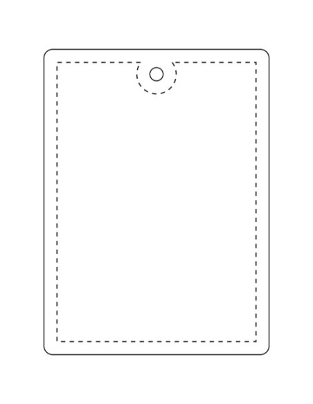 Gancio rettangolare catarifrangente in PVC grande con catenella RFX™
