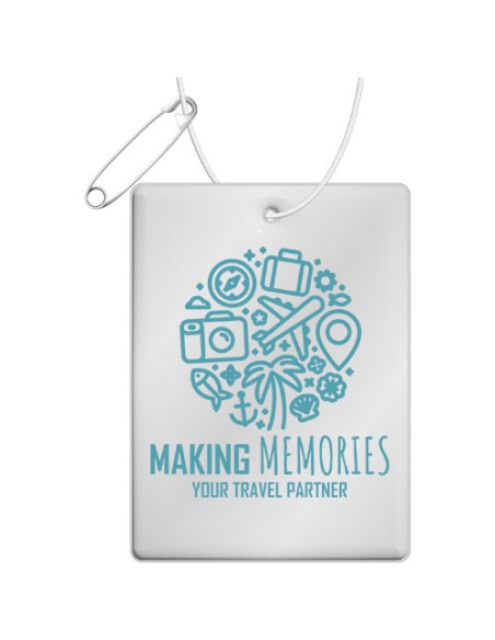 Gancio rettangolare catarifrangente grande in TPU con catenella RFX™