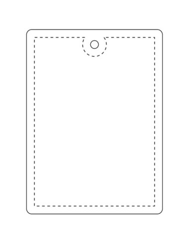 Gancio rettangolare catarifrangente grande in TPU con catenella RFX™