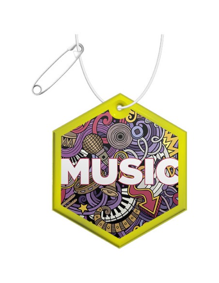  Gancio in PVC catarifrangente esagonale con catenella RFX™