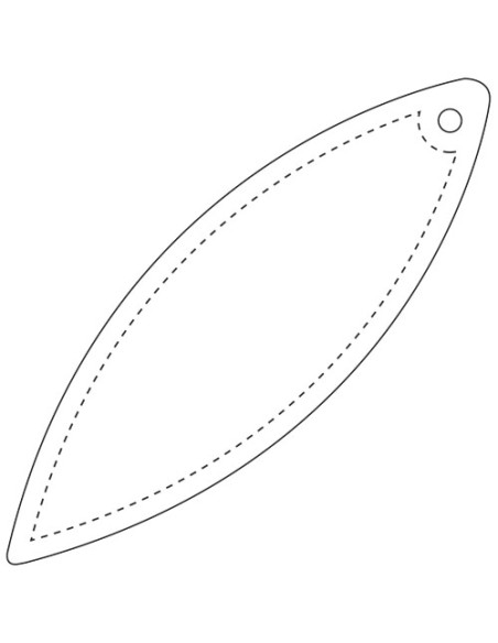 Gancio catarifrangente a ellisse in PVC con catenella RFX™