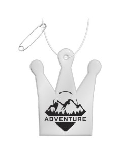 Gancio catarifrangente a forma di corona in TPU con catenella RFX™