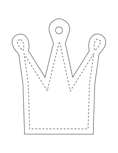 Gancio catarifrangente a forma di corona in TPU con catenella RFX™