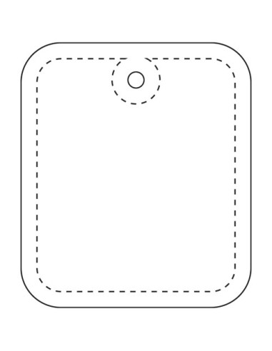  Gancio rettangolare in PVC catarifrangente XXL con catenella RFX™
