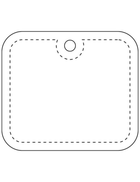 Gancio rettangolare XL in PVC catarifrangente con catenella RFX™