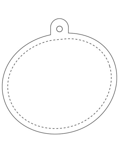 Gancio catarifrangente ovale in PVC con catenella RFX™