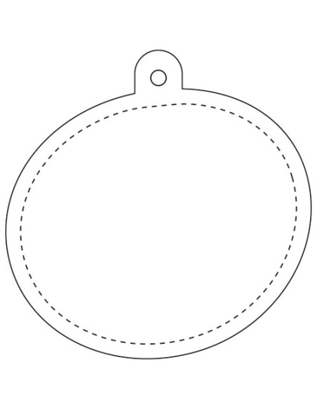 Gancio catarifrangente ovale in PVC con catenella RFX™