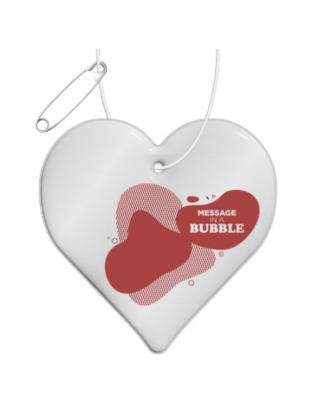 Gancio catarifrangente a forma di cuore in TPU con catenella RFX™