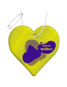 Gancio catarifrangente a forma di cuore in TPU con catenella RFX™