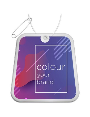 Gancio catarifrangente a forma di trapezio in PVC con catenella RFX™