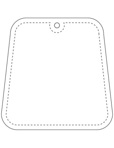 Gancio catarifrangente a forma di trapezio in PVC con catenella RFX™