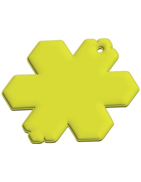 Gancio catarifrangente a forma di fiocco di neve in PVC con catenella RFX™