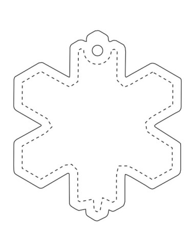 Gancio catarifrangente a forma di fiocco di neve in PVC con catenella RFX™