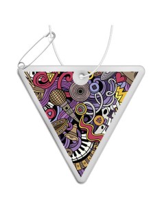 Gancio catarifrangente a triangolo invertito in PVC con catenella RFX™