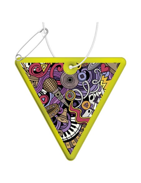 Gancio catarifrangente a triangolo invertito in PVC con catenella RFX™