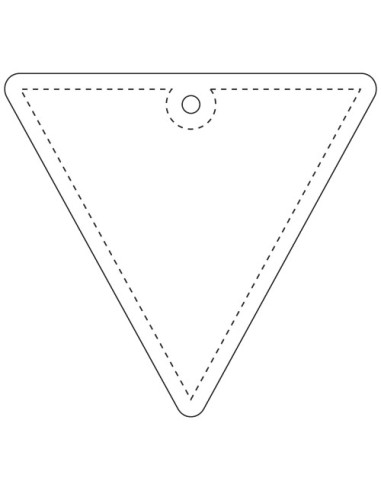 Gancio catarifrangente a triangolo invertito in PVC con catenella RFX™