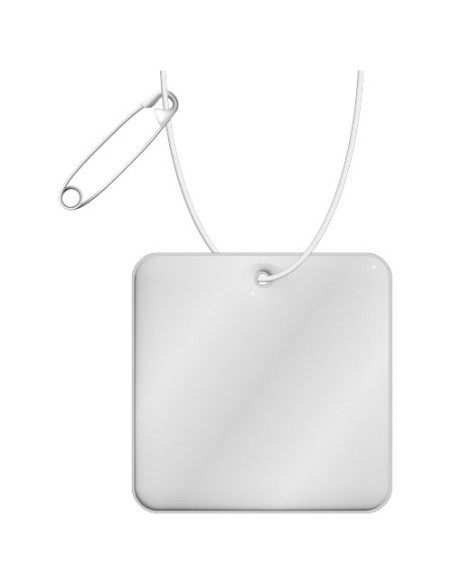 Gancio in PVC catarifrangente quadrato con catenella RFX™ 