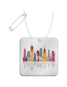 Gancio in PVC catarifrangente quadrato con catenella RFX™ 