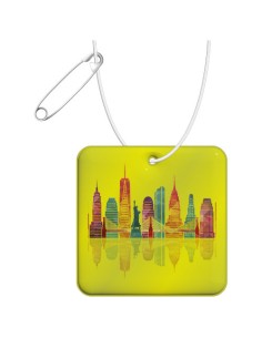 Gancio in PVC catarifrangente quadrato con catenella RFX™ 