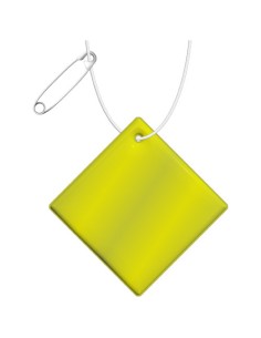 Gancio catarifrangente grande a forma di rombo in PVC con catenella RFX™