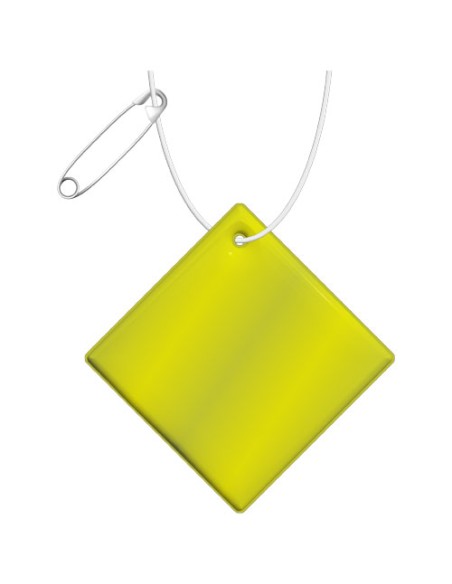 Gancio catarifrangente grande a forma di rombo in PVC con catenella RFX™