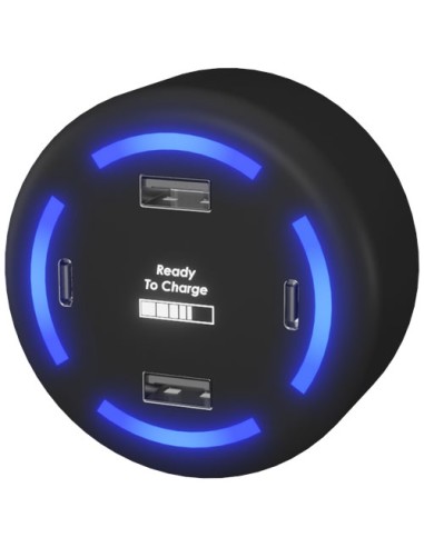 Caricabatterie smart home con logo luminoso SCX.design H11