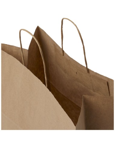 Sacchetto in carta kraft da 80-90 g/m2 con manici intrecciati - 34 x 20 x 35 cm