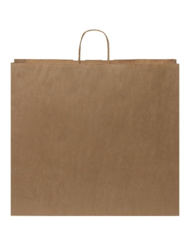 Sacchetto in carta Kraft da 90-100 g/m2 con manici intrecciati - 49,5 x 14 x 44 cm