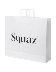 Sacchetto in carta kraft da 90-100 g/m2 con manici piatti - 49,5 x 14 x 44 cm