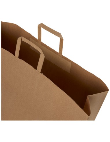 Sacchetto in carta kraft da 90-100 g/m2 con manici piatti - 49,5 x 14 x 44 cm