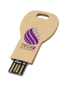 USB 2.0 in carta riciclata a forma di chiave