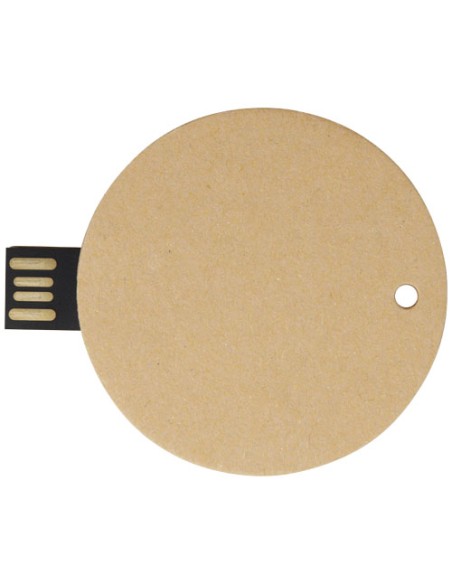 USB 2.0 in carta riciclata rotonda