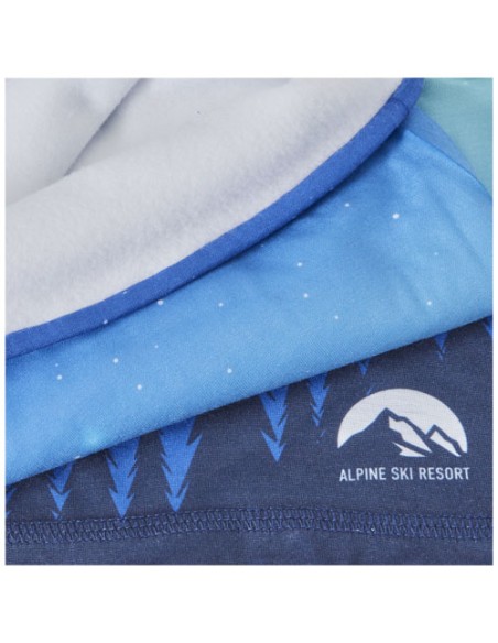 Multisciarpa con stampa a sublimazione, strato e orli in pile Lara