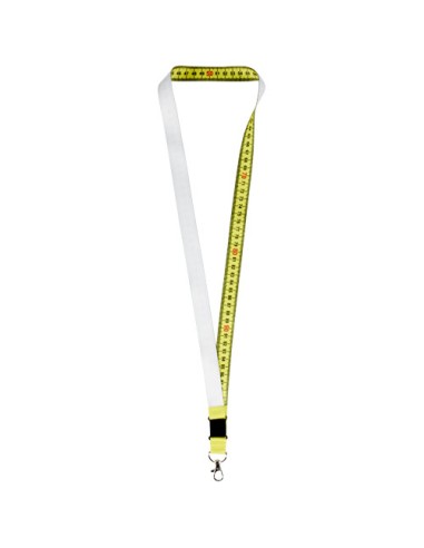 Lanyard con stampa in sublimazione lungo 1 metro in PET riciclato Isla con sgancio di sicurezza