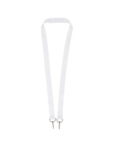 Lanyard in sublimazione in rPET Leia con 2 ganci