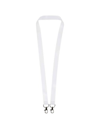 Lanyard in sublimazione in rPET Leia con 2 ganci