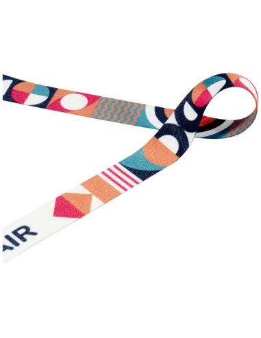 Lanyard in sublimazione in rPET Leia con 2 ganci