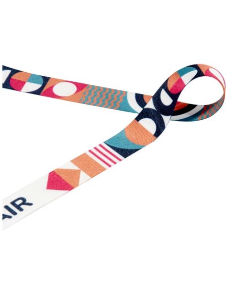 Lanyard in sublimazione in rPET Leia con 2 ganci