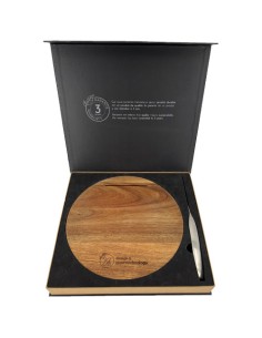 Tagliere in legno e set di coltelli SCX.design K03