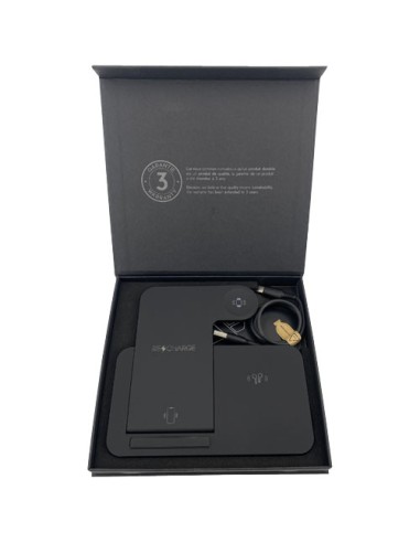 Base di ricarica wireless 3 in 1 con supporto per telefono SCX.design W28