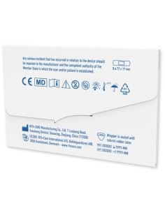 3 cerotti in mini busta di carta stampata a colori