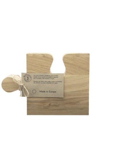 Tagliere in rovere con design puzzle SCX.design K05
