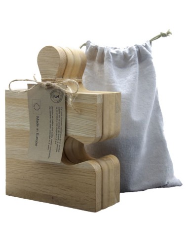 Tagliere in rovere con design puzzle SCX.design K05