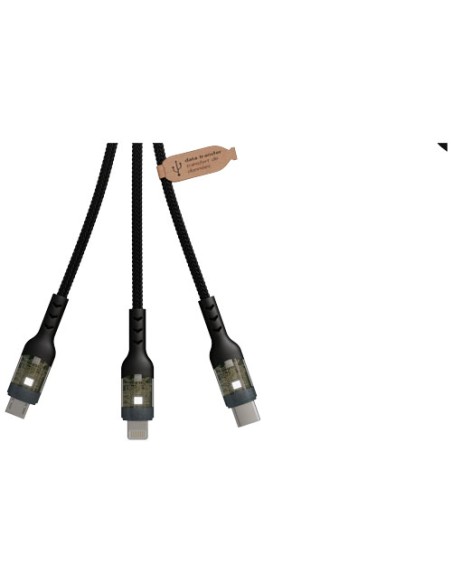 Supporto per telefono pieghevole con cavo di ricarica 3 in 1 SCX.design O32 Supporto per telefono pieghevole con cavo di ricarica 3 in 1 SCX.design O32